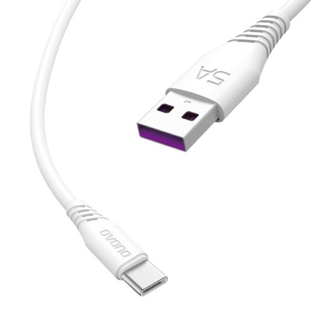 Dudao L2T USB-A to USB-C cable 2m hvid