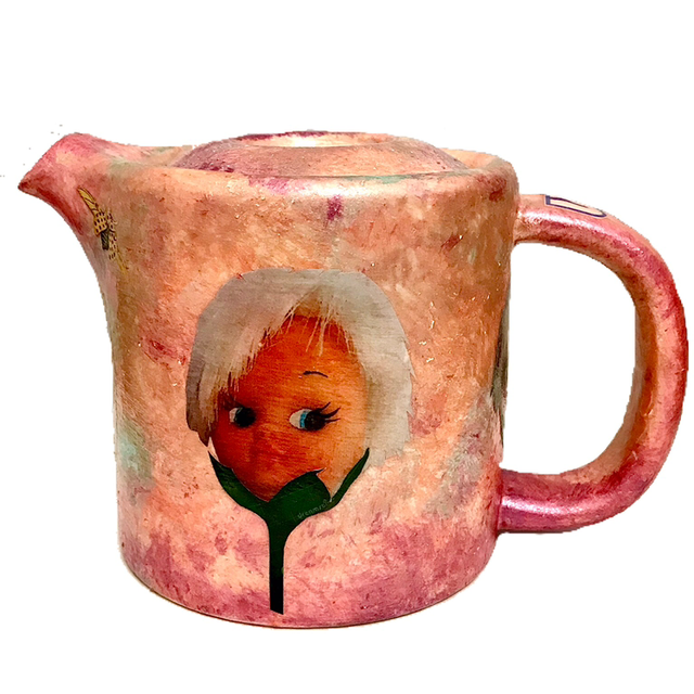 Blush/Pink “Doll Face Flower” Tea Pot/Flower Vase - House of Frisson