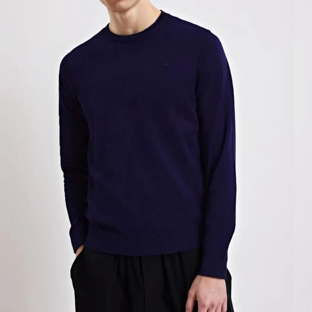 Maglioncino slim fit Invernale tinta unita RD-Blu