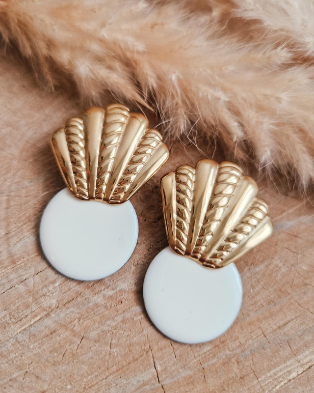 Boucles d'oreilles "Coquillage Chic"