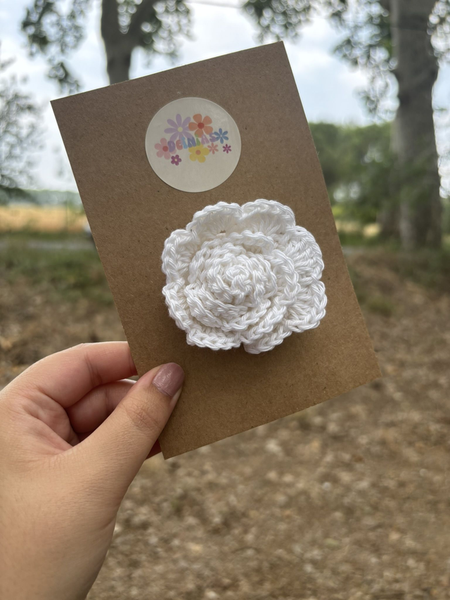 Barrette Fleur - Rose