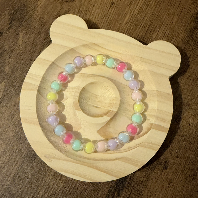 Bracelet multicolore pastel