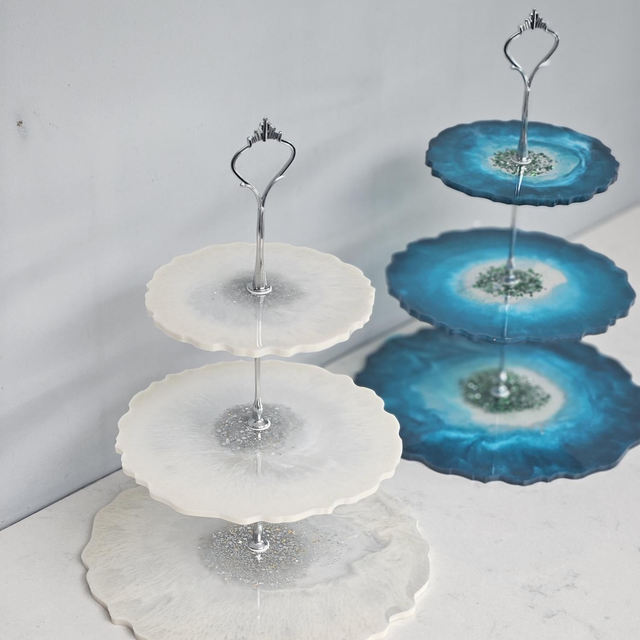 Handmade 3 Tier Resin Cake Stand 