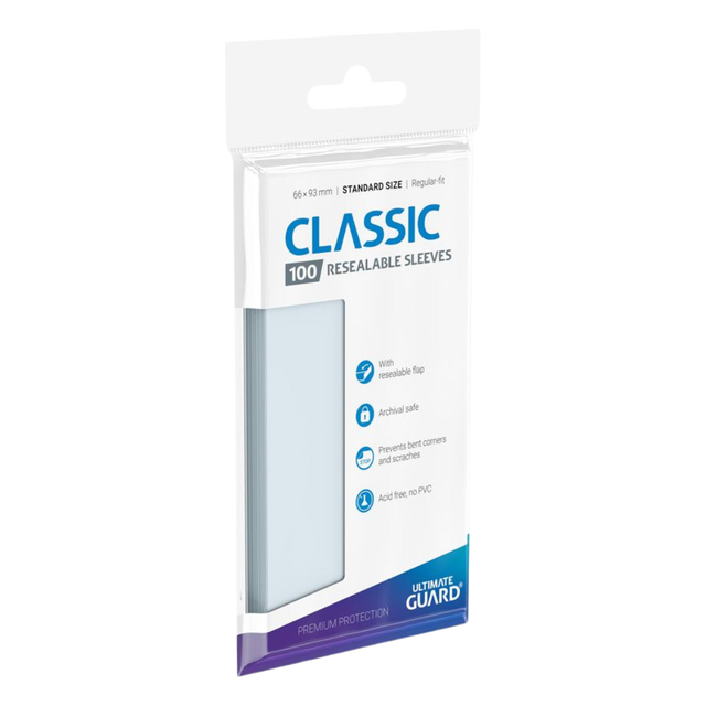 Ultimate Guard: Classic Sleeves Standard Size (100) - Resealable