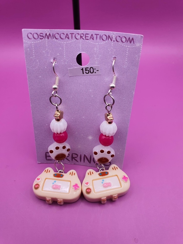 Earrings Kitty Console Beige 