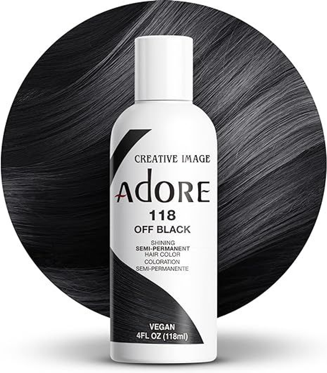 Luminous Semi-Permanent Hair Colour, Off Black, 118 ml