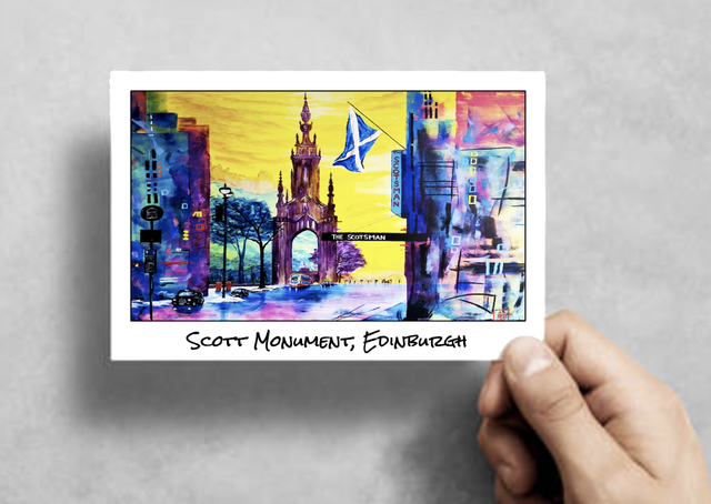 X10 Postcards - Scott Monument, Edinburgh (40p per unit)