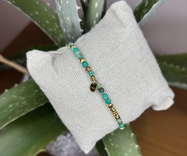 Bracelet vert élastique 