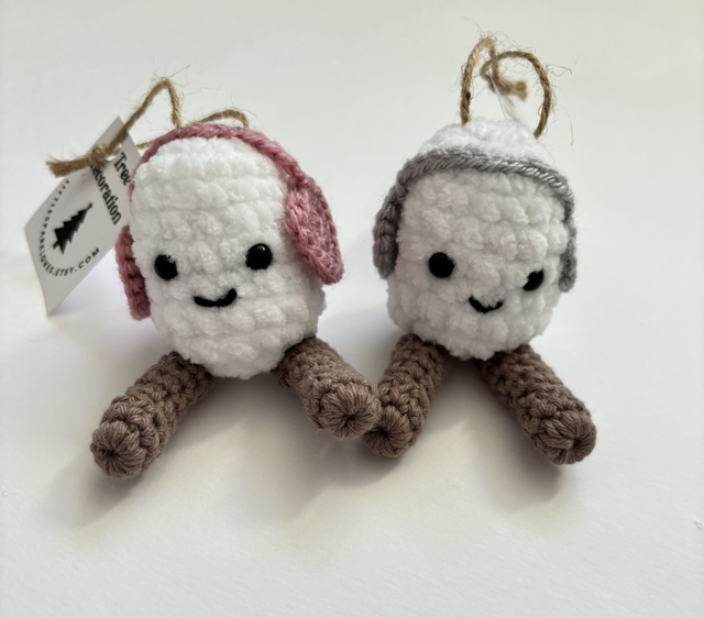 Marshmallow tree decoration