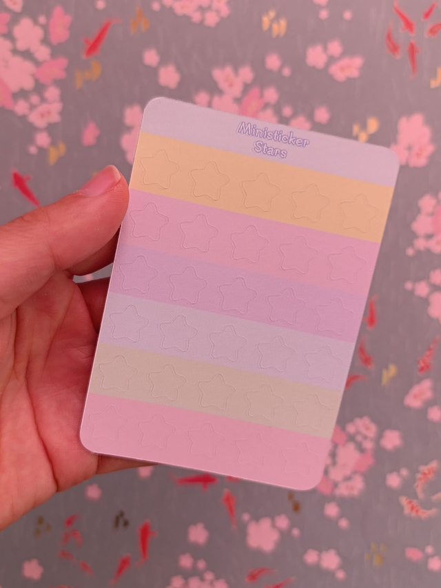 Mini Stickersheet Sterne 