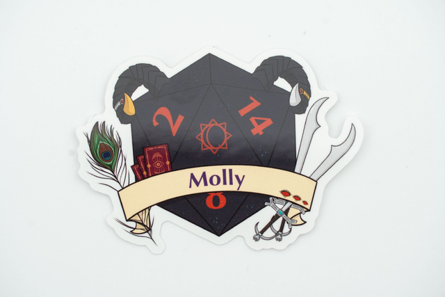 Mighty Dice - Molly inspired D20 
