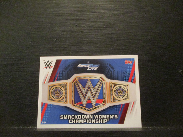 Smackdown Women's Championship - Championship Slam Attax Universe Original Trading Card #237