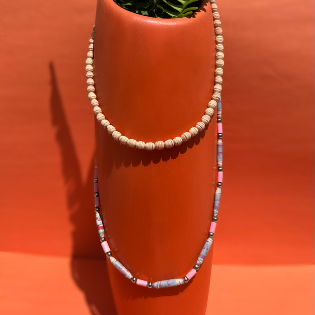 Combo Colares Collab ERA Rosa — Peça ÚNICA