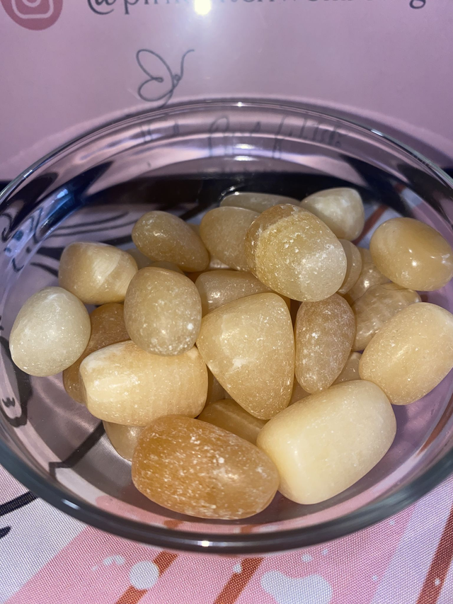 Orange Calcite Tumbles