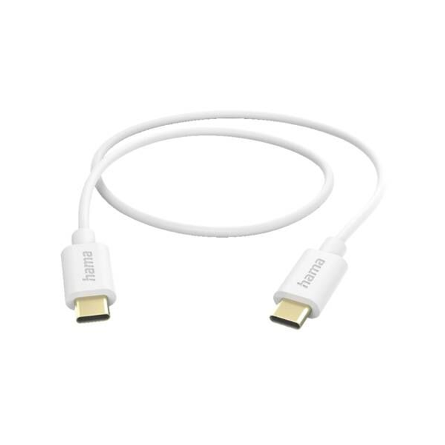 Hama USB-C 201590 USB-Kabel,USB-C-USB-C,1 m Weiss