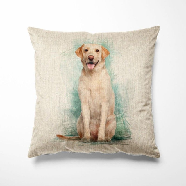 Hand-Made Labrador Cushion
