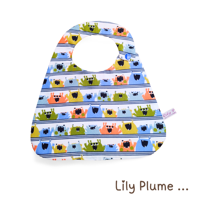 Bavoir pression petits monstres