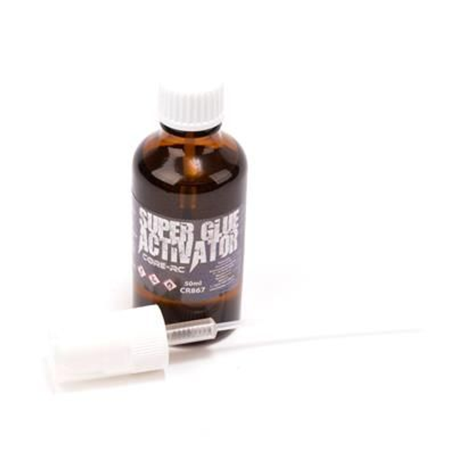 Super Glue Activator 50ml - Glass Bottle +Atomiser