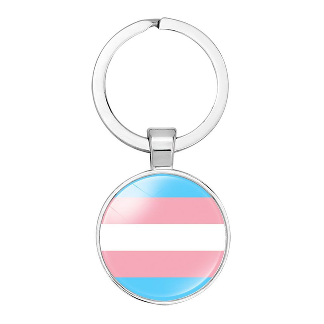 Transgender Flag Keyring