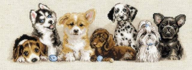 RIOLIS Puppies Counted Cross Stitch Kit 