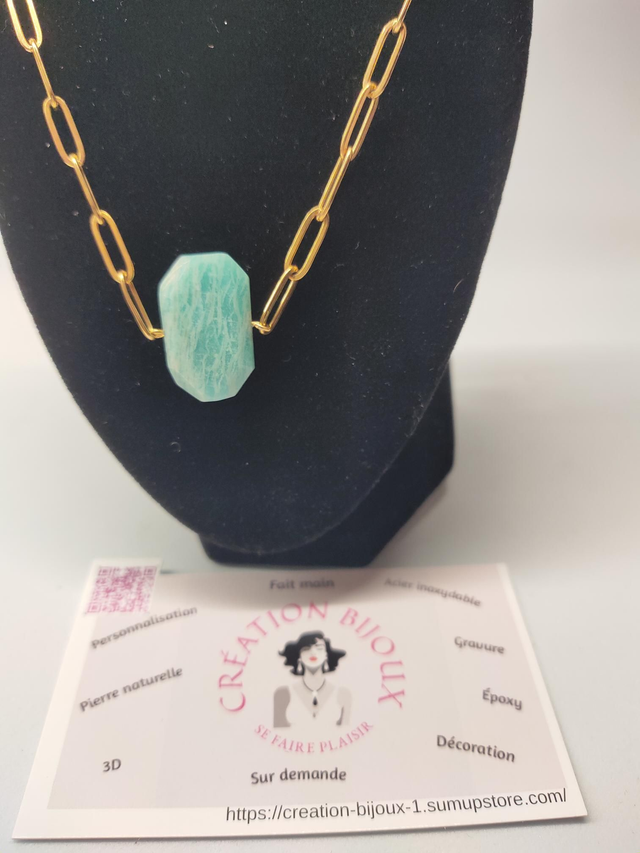 Collier en amazonite 