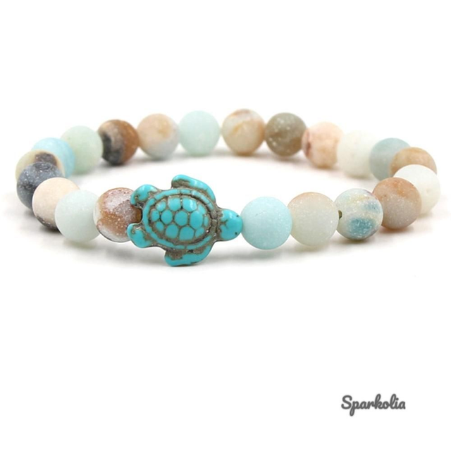 Amazoniet Schildpad Armband 