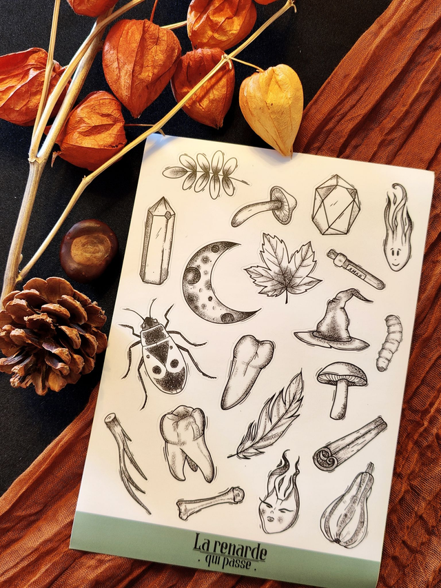 Planche de stickers Witchy