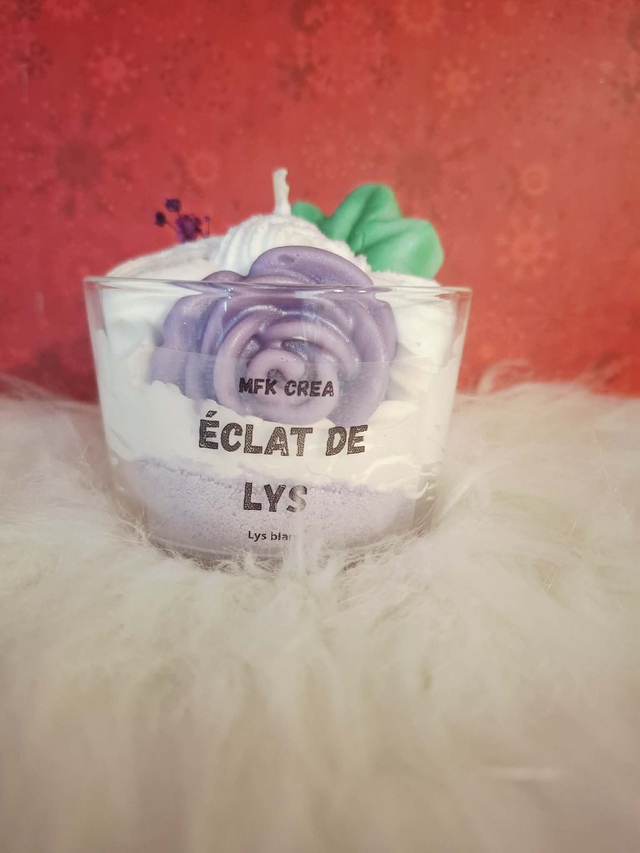 Bougie parfumée lys blanc