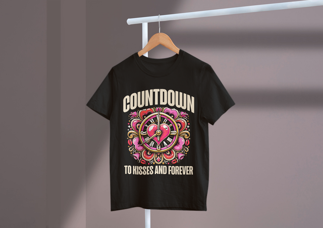 Countdown to Kisses and Forever, New Year Romance, Love. Countdown zu Kisses and Forever, Neujahrsromantik, Liebe