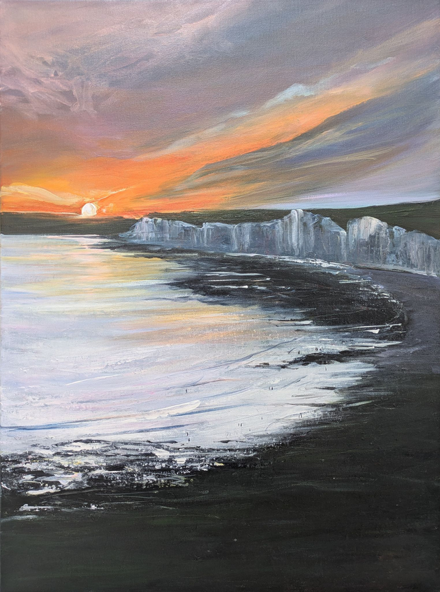 Sunset at Seven Sisters