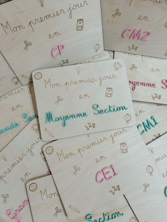 Pancarte souvenirs d'école OU nounou