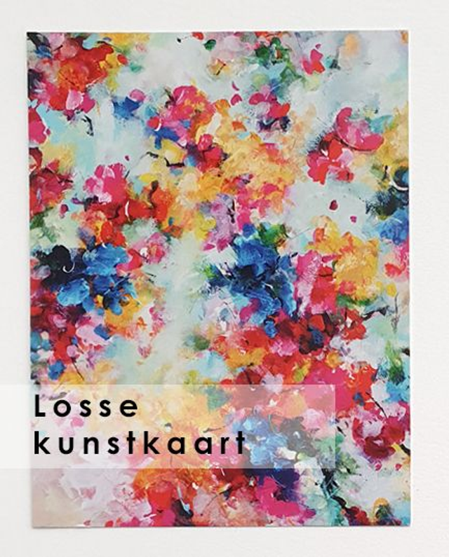 Losse kaart met envelop wit - Blossoms Up!