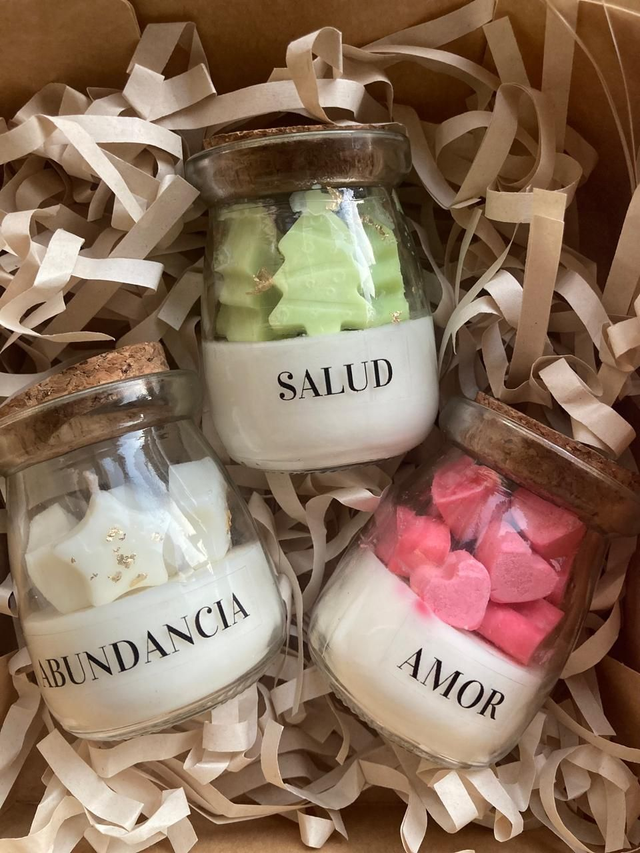 Set de velas buenos deseos