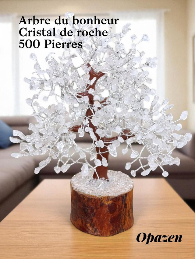 Arbre du bonheur Cristal de roche 