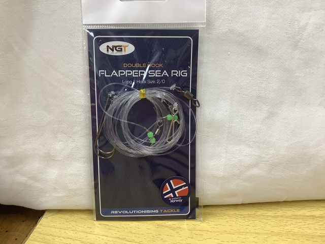 FLAPPER SEA RIG LONG HOOK SIZE DOUBLE HOOK