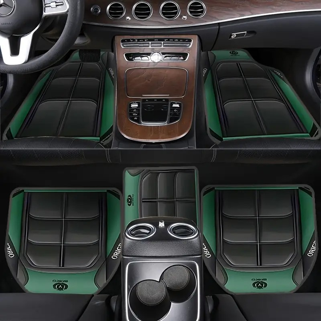 Five Colors Y-Shaped Car Mat Set 2D Flat 5pcs 