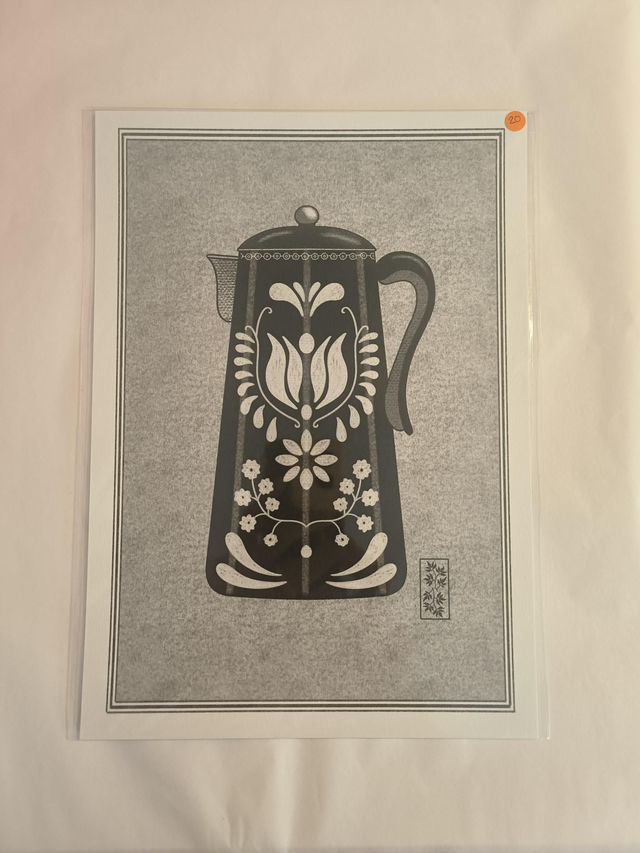 A4 cafetière noire