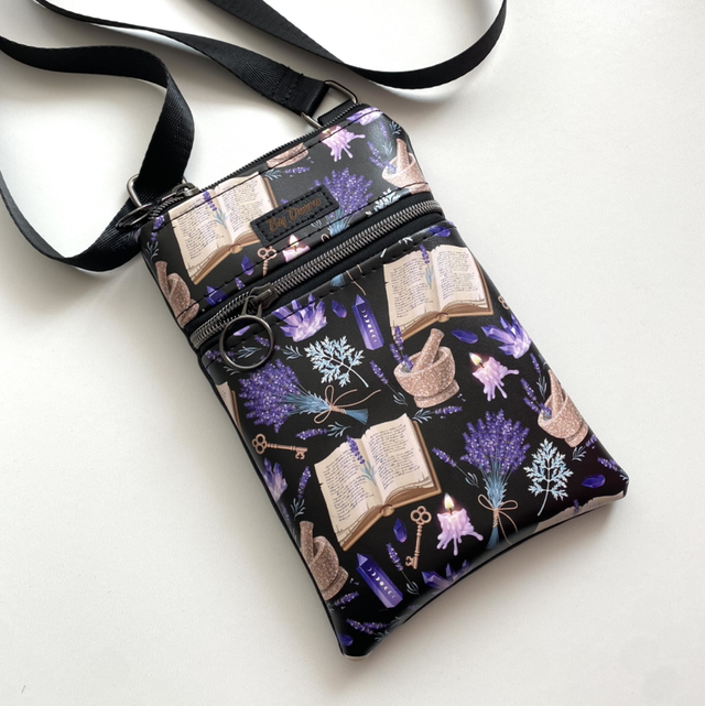 Spell Books Crossbody Phone Bag 