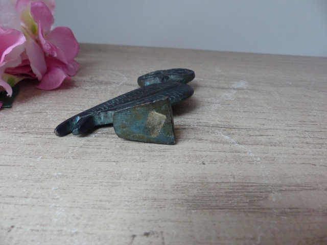 Statuette chouette en métal noir – sculpture vintage symbole de sagesse inspirée d’Athéna - décoration rétro pour bureau ou bibliothèque