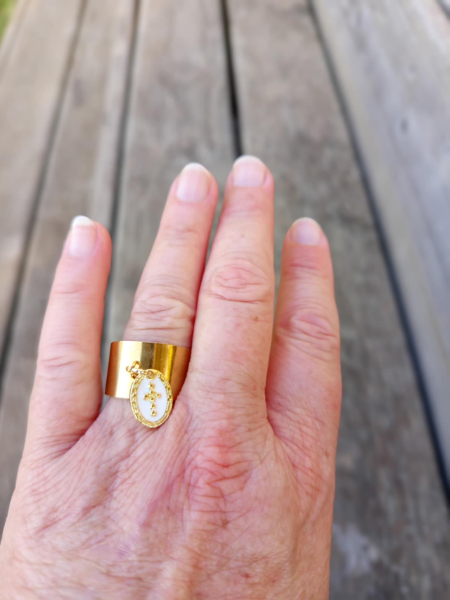 Bague manchette réglable "Aantar Jyoti" – Lumière intérieure