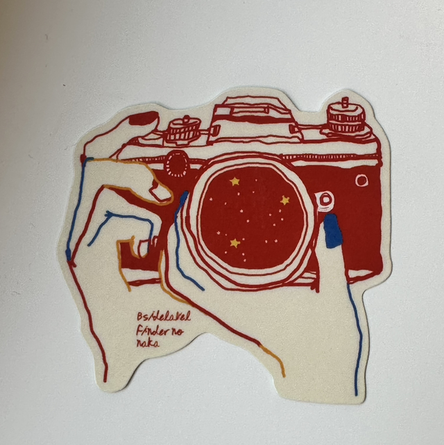 Camera-Sticker red