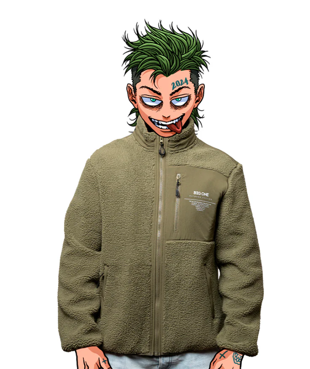 Big One Thermo Pro Pile Sherpa Jacket Olive