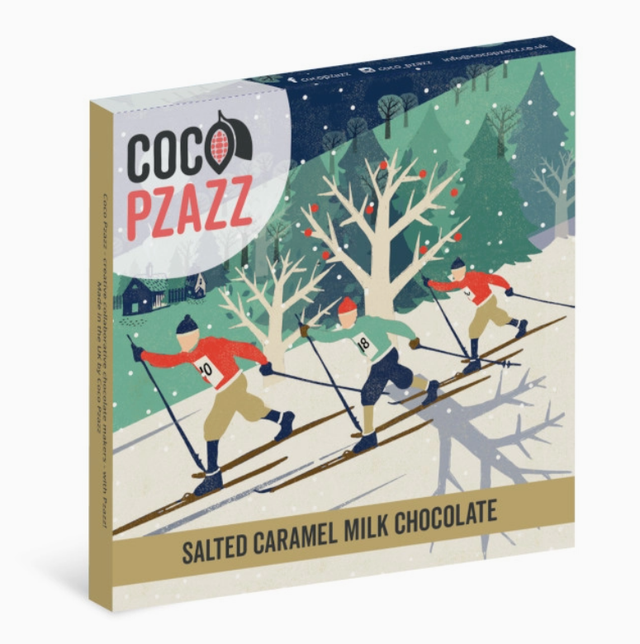 Coco Pzazz - Rocket68 Christmas Salted Caramel Milk Chocolate Bar 80g
