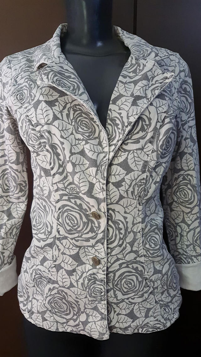 Jaqueta Jeans Florado