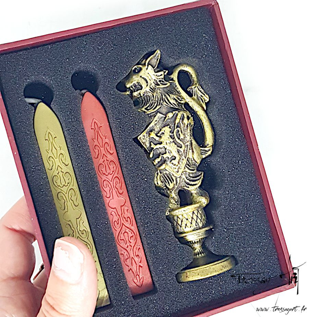 HARRY POTTER - SET CACHET CIRE GRYFFONDOR - LI037