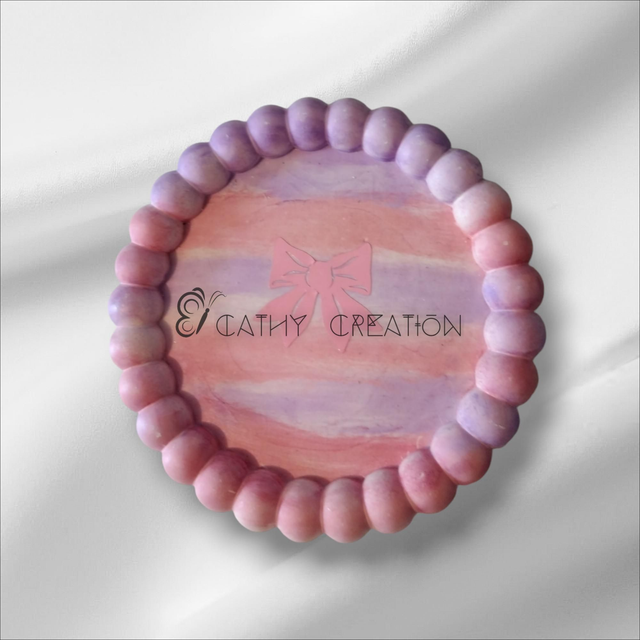 Vide poche rose en aquaresine 