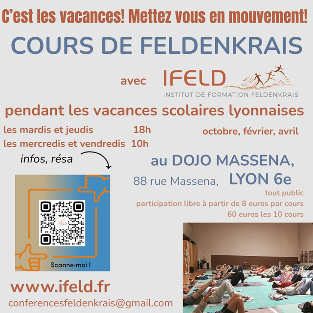 Pack de 10 Cours Feldenkrais tout public découverte du 21 octobre 2025 au 17 avril 2026