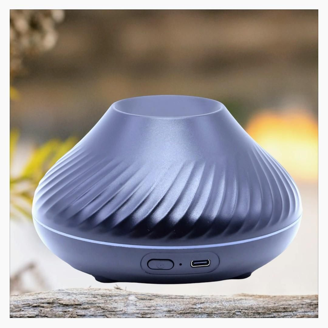 "Soucoupe noire" - Diffuseur huiles essentielles 14 cm