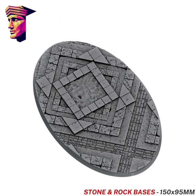 Stone &amp; Rock Scenic Bases – 150x95mm Oval x1