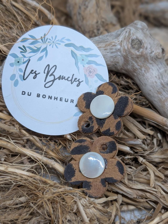 Pampilles marguerite léopard pam034